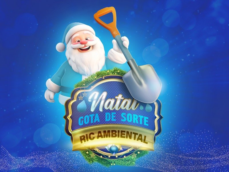 Campanha de Natal da RIC Ambiental sorteará gratuidade para contas de água por um ano