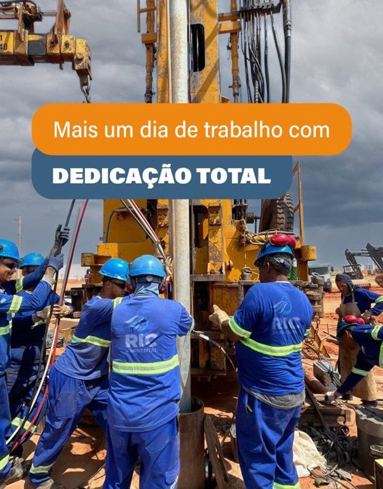 Cuidando de Marília com responsabilidade e dedicação 1 Trabalho na perfuracao do novo poco PG 09 Figueirinha